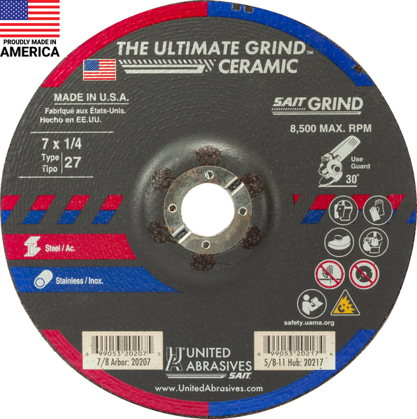 AB200-U20207 DS 7 X 1/4 X 7/8 UG CERAMIC