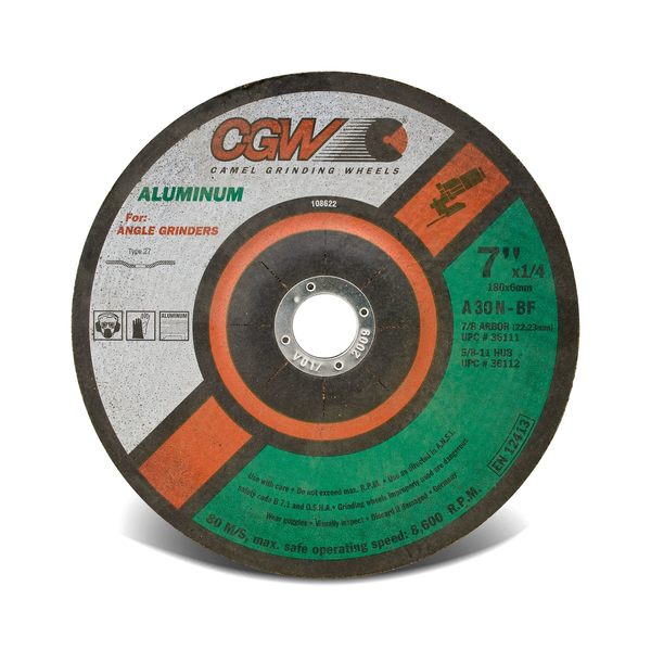 AB200-C36107 Depressed Ctr Whl 4.5x1/4x7/8 A30N T27