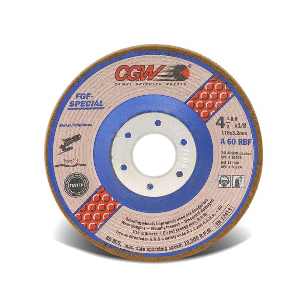 AB200-C36271 Depressed Ctr Whl 4.5x1/8x7/8 WA T29