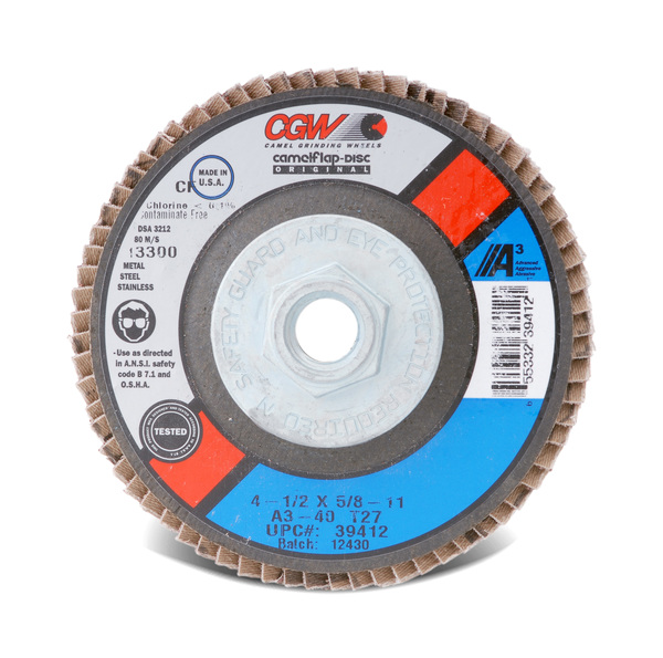 AB050-C39407 Flap Disc 4.5x7/8 T27 A3 Reg 100G