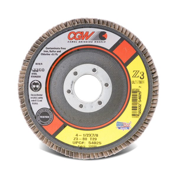 AB050-C54005 Flap Disc 4.5x7/8 T27 Z3 ULT 80G