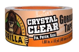 GLGT-6060002 GORILLA TAPE CRYSTAL CLEAR 18 YD- 6 PCS