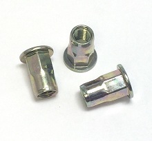 RIVN31-02520-16 1/4-20 HALF HEX RIVET NUT .027-.165 GRIP YZ