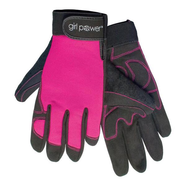 SF00-ERB28860 GP8-611 Women's Fit Mechanics Gloves, Pink, LG.