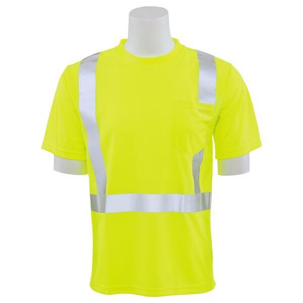 SF20-ERB61677 9006S Type R, Class 2 Birdseye Mesh Short Sleeve T-Shirt, Hi Viz Orange, MD.