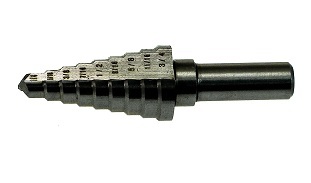 DB80-056-100 9/16 - 1 STEP DRILL 3-FLATTED SHANK(3/8)