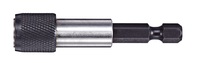 1/4 x 1/4 Square Drive Bit Holder w/ C-Ring x 1"