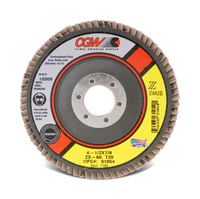 FLAP DISC 4-1/2 X 7/8 T27 ZS REG 36G