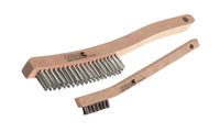 AB330-C60206 Shoe Hndl Scratch Brush 4x16 Rows w SCRAPER