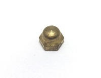 NT50-VB4037 3/8"-16 (5/8"X1/2") BRASS CAP NUT, PLAIN (INCH)