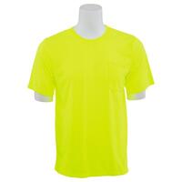 9601 Non-ANSI Jersey Knit Short Sleeve T-Shirt, Hi Viz Lime, XL.