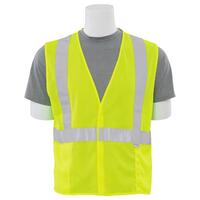 S15 Type R, Class 2 Mesh Safety Vest with 3M Reflective Material, Hi Viz Lime, MD.