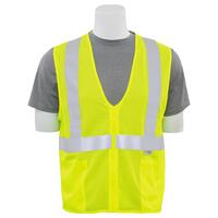 S15Z Type R, Class 2 Mesh Zipper Safety Vest with 3M Reflective Material, Hi Viz Orange, 4X.
