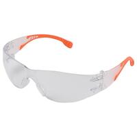 SF10-ERB16267 I-Fit Flex Clear and Orange Temples/Clear lens.