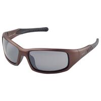 FreeRide Brown Metallic frame, Gray Flash lenses, Retail Ready.