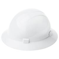 Americana Full Brim with 4-Point Slide-Lock Suspension, White.