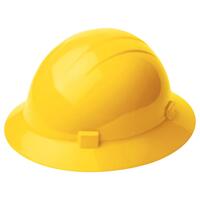 SF60-ERB19202 Americana Full Brim with 4-Point Slide-Lock Suspension, Yellow.