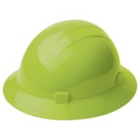 SF60-ERB19220 Americana Full Brim with 4-Point Mega Ratchet Suspension, Hi Viz Lime.