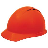 Americana Cap Vented with 4-Point Slide-Lock Suspension, Hi Viz Orange.