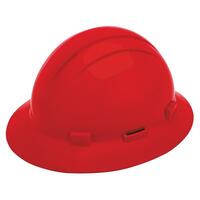 SF60-ERB19284 Americana Full Brim with Accessory Slots and 4-Point Mega Ratchet Suspension, Red.