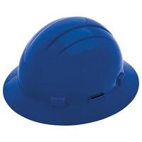 Americana Full Brim with Accessory Slots and 4-Point Slide-Lock Suspension, Blue.