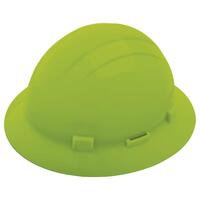 Americana Full Brim with Accessory Slots and 4-Point Slide-Lock Suspension, Hi Viz Lime.