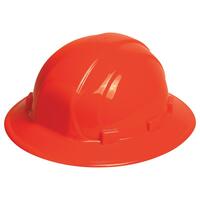 Omega II Full Brim with 6-Point Slide-Lock Suspension, Hi Viz Orange.