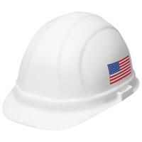 Omega II Cap with 6-Point Mega Ratchet Suspension, American Flag .