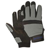 428-612 Mechanics Glove with Knuckle Guard, Gray, 7 (SM).