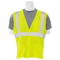 IFR153 Type R, Class 2 Inherent Flame Resistant Anti-Static Safety Vest Mesh, Hi Viz Lime, MD.
