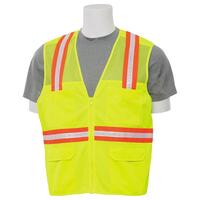 S410 Non-ANSI Surveyor's Safety Vest, Hi Viz Lime, 2X.