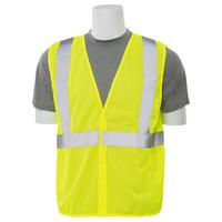 S362 Type R, Class 2 Economy Mesh Safety Vest, Hi Viz Lime, 2X.