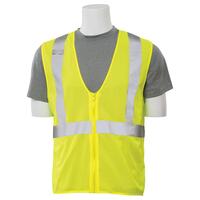 S363 Type R, Class 2 Economy Mesh with Zip Front Safety Vest, Hi Viz Lime, MD.