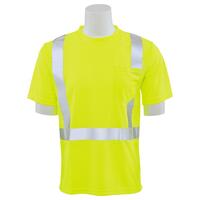9006S Type R, Class 2 Birdseye Mesh Short Sleeve T-Shirt, Hi Viz Orange, 3X.