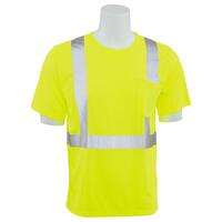 9601S Type R, Class 2 Jersey Knit Short Sleeve T-Shirt, Hi Viz Orange, 5X.