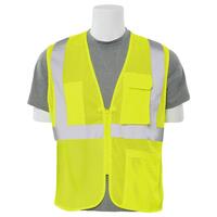 S169 Type R, Class 2 Surveyor's Safety Vest Mesh, Hi Viz Orange, XL.
