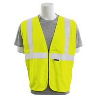 IFR150Z Type R, Class 2 Inherent Flame Resistant Zippered Safety Vest Solid, Hi Viz Lime, 4X.