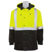 W144 Type R, Class 3 Parka with Black Bottom, Hi Viz Lime, MD.