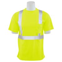 9006SX Type R, Class 2 Birdseye Mesh Short Sleeve T-Shirt with X-Back, Hi Viz Orange, XL.