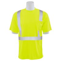 9006ST Type R, Class 2 Birdseye Mesh Short Sleeve T-Shirt - Tall, Hi Viz Lime, MD.