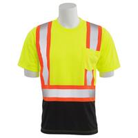 9601SBC Type R, Class 2 Jersey Knit Short Sleeve T-Shirt with Black Bottom XL.