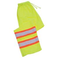 S210 Class E Mesh Work Pants with Contrasting Trim, Hi Viz Orange, 5X.