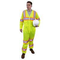 S211 Type R, Class 3 Mesh Coverall with Contrasting Trim, Hi Viz Lime, MD.