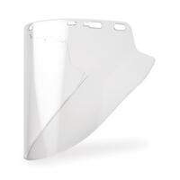 FS-18L Clear Premium Lexan Face Shield, 10" x 18.5" x .078", Molded Cylinder.