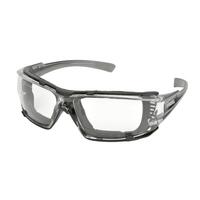 Go-Spec IV EVA Foam Lined Spectacle, Clear AF/PC Lens, Gray Translucent Temples.