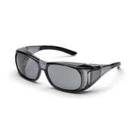 SF10-ERBSG-37G OVR-Spec II Gray HC/PC Dual Lenses.  Fits over most large frame prescription eyewear up to 145 mm.