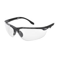 SF10-ERBSG-51C-AF Sphere-X Ultimate Clear AF/PC Lens, Black Vented Frame, Adjustable Temples.