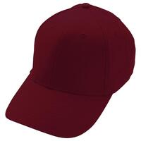 H64 6-panel Low Profile 100% Cotton Baseball Cap, Burgundy.