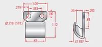 LA4SH2070SS STRIKE SERIES 2070 SS W/HOLES .218