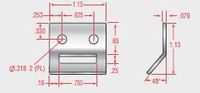 LA4SH4000-SS STRIKE SERIES 4000 SS W/HOLES .218